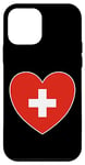 Coque pour iPhone 12 mini I Heart Switzerland – Fun Swiss Flag Heart