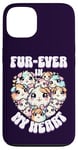 Coque pour iPhone 13 Fur-ever in My Heart Kawaii Cochon d'Inde Cœur