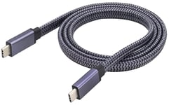 Usb C 3.1 Femelle À Femelle Montage Sur Panneau Câble Fileté 4K Et 60Hz 10Gbit/S,Prise En Charge De La Charge,Des Données,Audio,Vidéo Câble Compatible Samsung Macbook(1M/3Pied)[YIN140721]