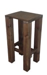 TOTAL WOOD 2012 Tabouret de Bar pub en Bois pour extérieur intérieur 40x35x80 cm également fabriqué sur Mesure