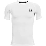 Under Armour HeatGear Armour 1361723 Veste à Manches Courtes pour garçon Blanc Taille XS 10 Ans