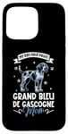 Coque pour iPhone 15 Pro Max Grand Bleu de Gascogne Mama