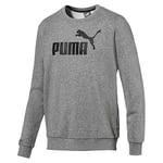 Puma ESS Crew Sweat TR big Logo Shirts Homme, Gris (Medium Gray Heather), FR : S (Taille Fabricant : S)
