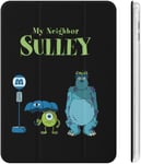 Monsters Inc. Mike Sulley Étui Pour Ipad 2020 (10.2in) Avec Porte-Stylos, Résistant Aux Chocs, Mise En Veille/Réveil Automatique, Coque De Protection Transparente À Trois Volets, Personnage D'anime