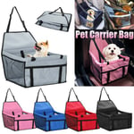 Uk Large Car Seat Carrier Cat Dog Pet Puppy Travel Cage Booster Belt Bag