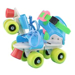 Kids Roller Skates Double Row 4 Wheel Skating Shoes Adjustable Size Sliding RE