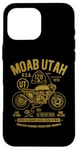 Coque pour iPhone 16 Pro Max Moab Utah Route U-128 Colorado River Retro Moto Design