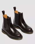 Dr. Martens Flora Chelsea Leather Women's Cherry Red Boots