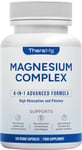 ✅Magnesium Glycinate 4-in-1 Complex - Citrate, Malate & Taurate 120 Capsules UK✅