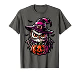 Scary Halloween Owl Witch Hat Costume Spooky Season T-Shirt