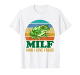 MILF Man I Love Frogs Retro Vintage T-Shirt