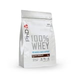 PhD Nutrition 100 Percent Whey Belgian Chocolate Protein Powder | Low Calorie High Protein Powder | 40 Servings per 1 kg Bag