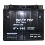 Rider Tec - Batterie Moto Rtx12-bs Sans Entretien 12v 10ah 180a Rider-tec