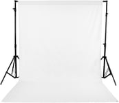 Fotoplex Bakgrunn Ensfarget Hvit - 1.5x2.8 m