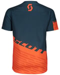 Scott Trail 10 S/SL Shirt JR Nightfall Blue/Mandarin Orange (128 128)