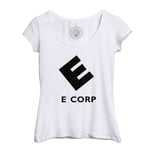 T-Shirt Femme Col Echancré E Corp. Evil Geek Robot Serie Tv