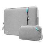 tomtoc 360° Housse pour 15" Nouveau MacBook Air M3/A3114 M2/A2941 2024-2023, 15" Microsoft Nouveau Surface Laptop Copilot+ PC, 15" Surface Laptop 6/5/4/3, Housse pour Laptop avec Sac pour Accessoires