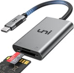 Uni SD Card Reader, USB C to Micro SD/SD Card Adapter [Thunderbolt 3] 2TB Capaci