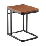 FTFTO Home Accessories Mobile End Table Sofa Side Table Wrought Iron C-Shaped Coffee Tea Table/Snack Table/Laptop Trolly Table for Living Room Bedroom Balcony Office