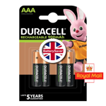 Duracell AAA 900mAh Rechargeable Batteries (4 pack) NiMH