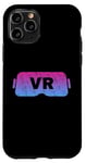 Coque pour iPhone 11 Pro Virtual Reality VR Vintage Gamer Video lunettes vidéo
