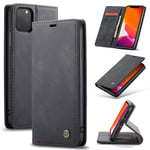 CaseMe Matte Wallet (iPhone 11 Pro Max) - Svart