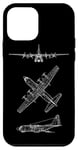 Coque pour iPhone 12 mini Hercules Turboprop C130 Avion de transport tactique