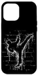 Coque pour iPhone 12 Pro Max Martial Street Art Fighter Side-Kick Roundhouse TaeKwonDo