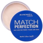 Rimmel Match Perfection Silky Loose Face Powder 001 Transparent 10g