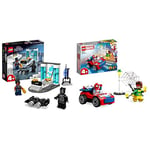 LEGO 76212 Marvel Shuri's Lab, Black Panther Construction Learning Toy with Minifigures, Toys for Kids, Girls and Boys Age 4 & 10789 Marvel Spider-Man's Car and Doc Ock Set