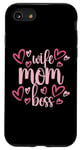 Coque pour iPhone SE (2020) / 7 / 8 Moms the Boss – Cadeau mignon pour la fête des mères