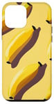 Coque pour iPhone 12 mini Forme simple de banane minimaliste à motif de fruits