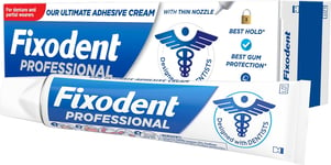 Fixodent Professional Denture Adhesive Cream 40ml - Best Hold, Antibacterial