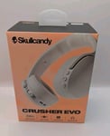 Skullcandy Crusher Evo Over-Ear Wireless Bluetooth Headphones Bone White - New