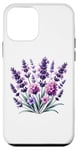 iPhone 12 mini colorful purple, pink flowers lavender floral blossom leaves Case