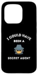 Coque pour iPhone 15 Pro Spy Secret Agent Movie Books Fan Reader Dad Père Mom