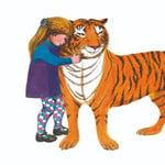 The Tiger Who Came to Tea - Tiger Hugs Blank Greeting Card with Envelope