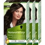 Schwarzkopf Schwarzkopf Natural&Easy 583 Frostig Mörkbrun 3-pack