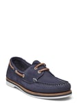 Women Lace-Up Navy Tamaris