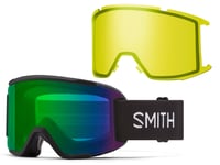 Smith Squad Chromapop SunGreenMirror+Yellow skidglasögon Black-2Qj OneSize - Fri frakt