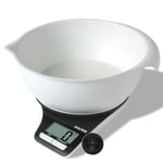 Salter Digital Kitchen Scale Mixing Bowl Jug 1.2 L Easy Pour For Baking/Cooking