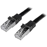 StarTech.com N6SPAT5MBK 5 m Cat6 Patch Cable, Shielded (SFTP) Snagless Gigabit Network Patch Cable, Black Cat 6 Ethernet Patch Lead