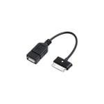 Renkforce USB 2.0 câble de raccordement [1x Samsung prise mâle - 1x USB 2.0 femelle A] 0.10 m noir avec OTG-Funktion,