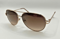 New Foster Grant Lucie Pink Gold Womens Designer Sunglasses - UV400 Rated