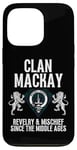 Coque pour iPhone 13 Pro MacKay Clan Scottish Name Blason armoiries Tartan Family Party