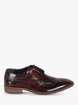 Silver Street London Amen Collection Dublin Patent Leather Brogues, Oxblood