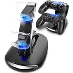 ZAS-Chargeur pour PS4 Manette Chargeur Support avec Double USB de Charge Rapide Playstation 4console CHARGEUR - CABLE DE RECHARGE