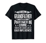 Mens They Call Me Grandfather Shirt Father's Day Gift For Grandpa T-Shirt