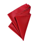 DonDon Pochette de costume homme mouchoir 21 x 21 cm pour des occasions festives - rouge foncé