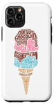 iPhone 11 Pro Ice Cream Word Cloud Cone Chocolate Vanilla Strawberry Mint Case